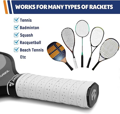 Miniatura 6 de JAYA Cinta de Agarre para Pala de Pickleball, Paquete de 2 o 5 Cintas de Agarre de Repuesto para Pickleball, Absorbe la Humedad y Cómoda Cinta de