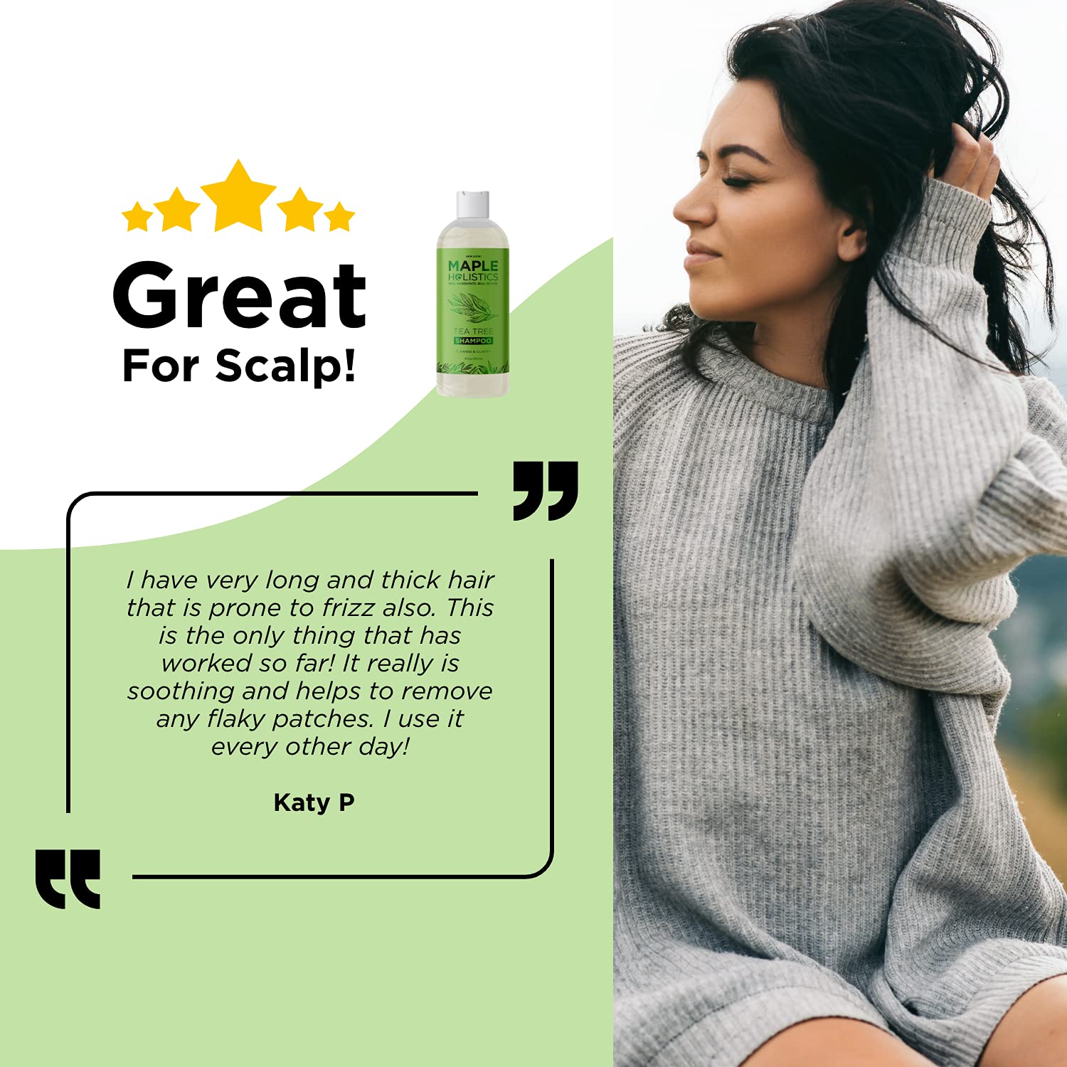 Refreshing Tea Tree Oil Shampoo Tea Tree Shampoo for Oily Scalp and