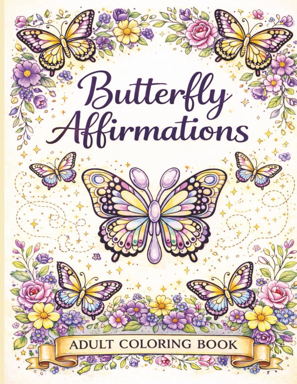 Butterfly Affirmations An Adult Coloring Book for Gentle Growth, Calm & Healing