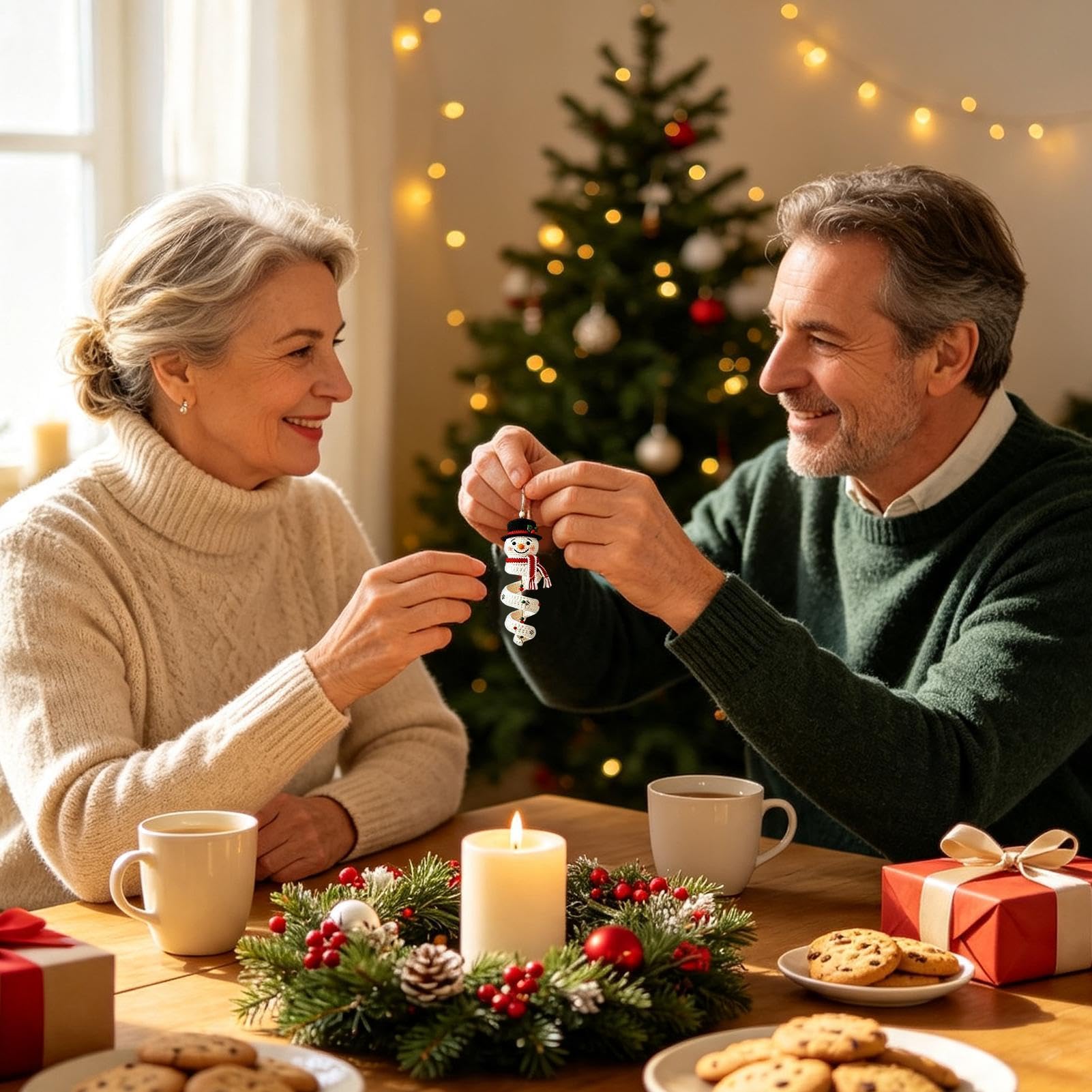 Kit Ganchillo Navideño Para Principiantes Espirales para Pared del Hogar