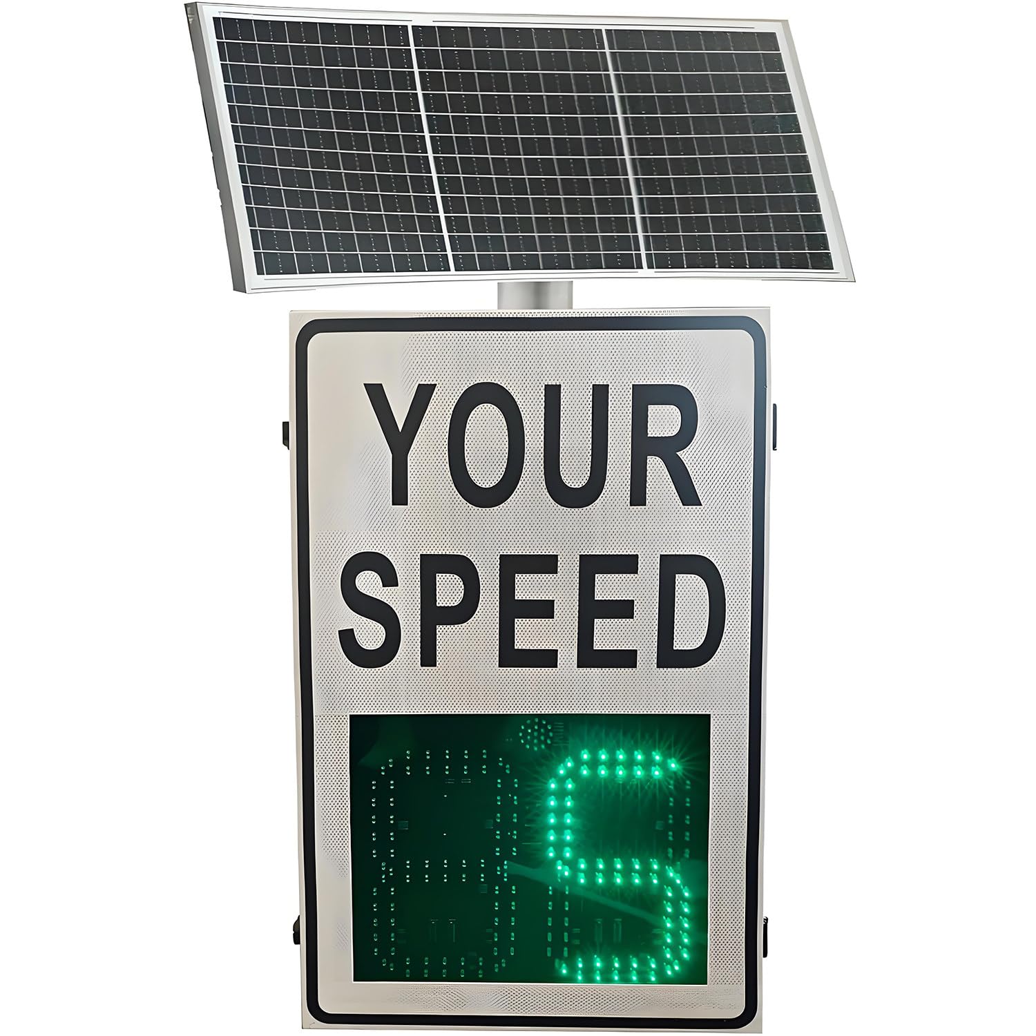 Señal de límite de velocidad de radar con control remoto, pantalla LED de retroalimentación alimentada por energía solar, detector de velocidad de tráfico, tablero de advertencia digital, 24 x 35
