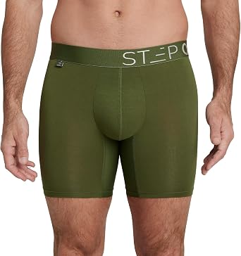 STEP ONE Mens Boxer Briefs, Underwear for Men Pack of 5, Anti Chafing Mens Underwear, Comfortable Moisture-Wicking Boxers
