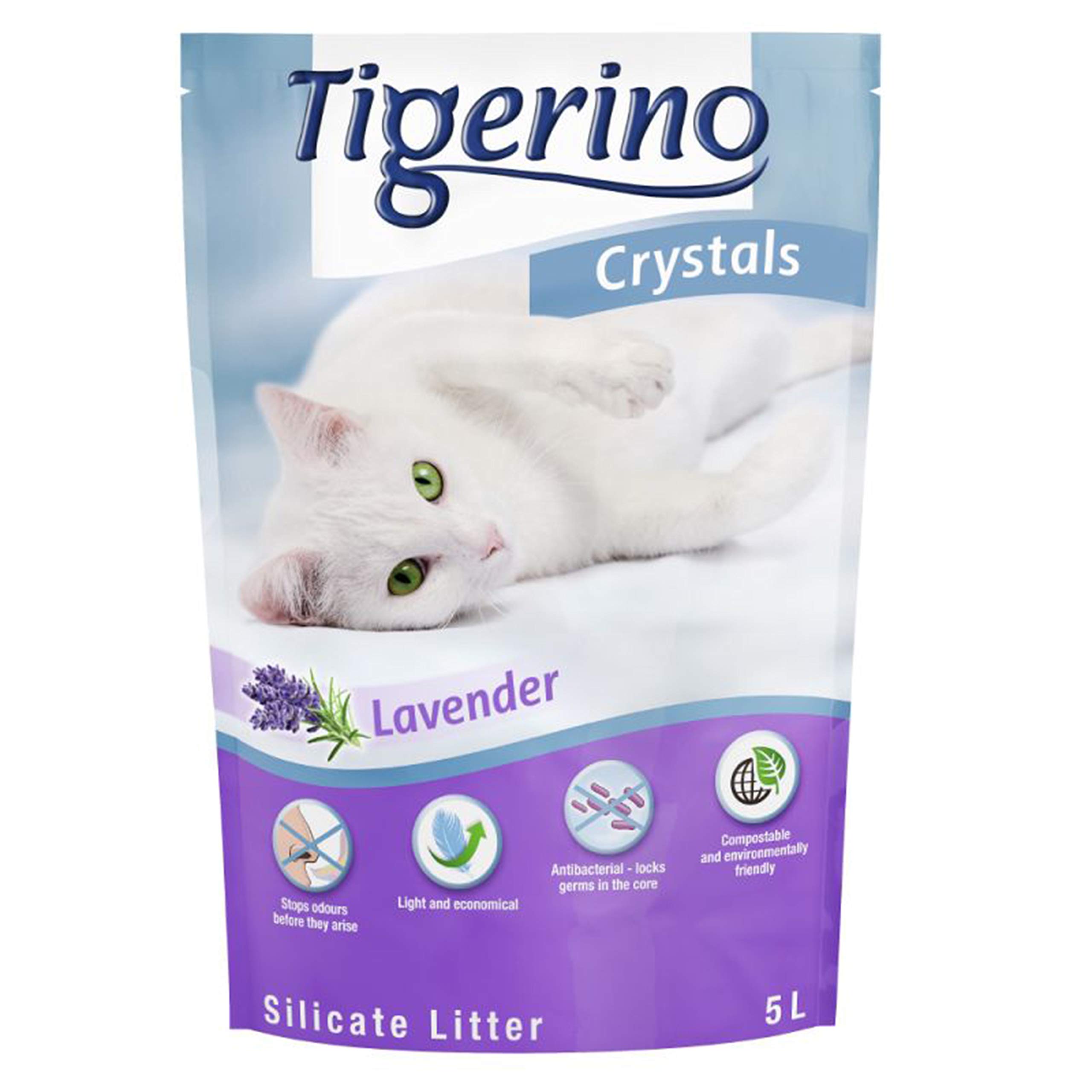 Buy Tigerino Crystals Lavender Cat Litter 6 x 5 litre Online at