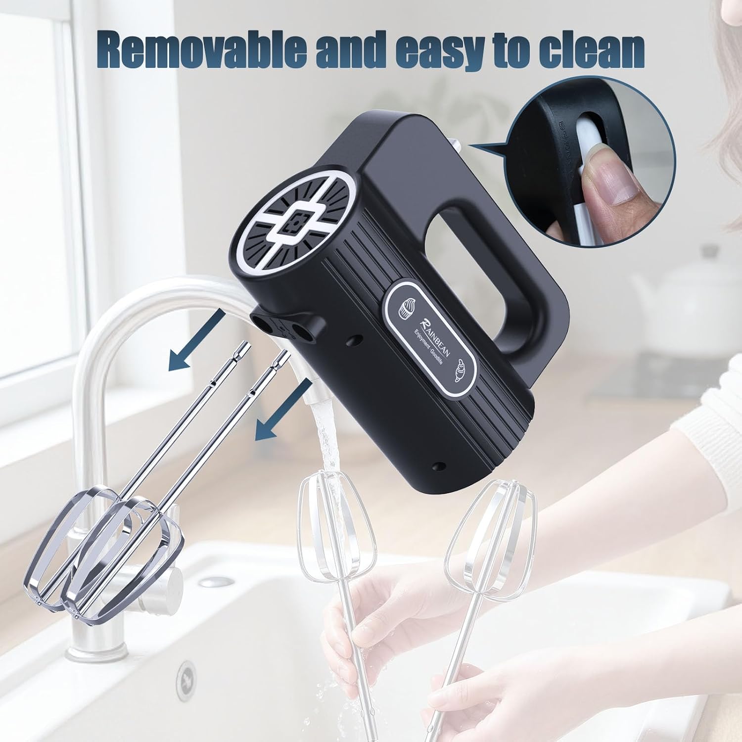 Hand Mixer Electric,Portable Handheld Mixer for Baking and Food Mixing