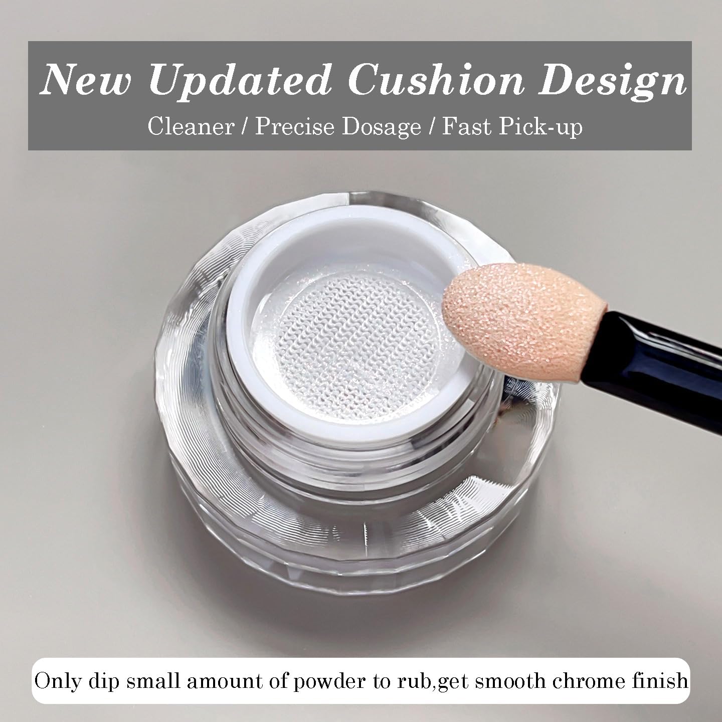 Pretty Diva Chrome Nail Powder, Cushion Sunset Veil Aurora Iridescent Chrome Powders for Nails, Mermaid Unicorn Chrome Powder for Gel Nails Aura Holographic Powder for Home DIY Salon Manicure