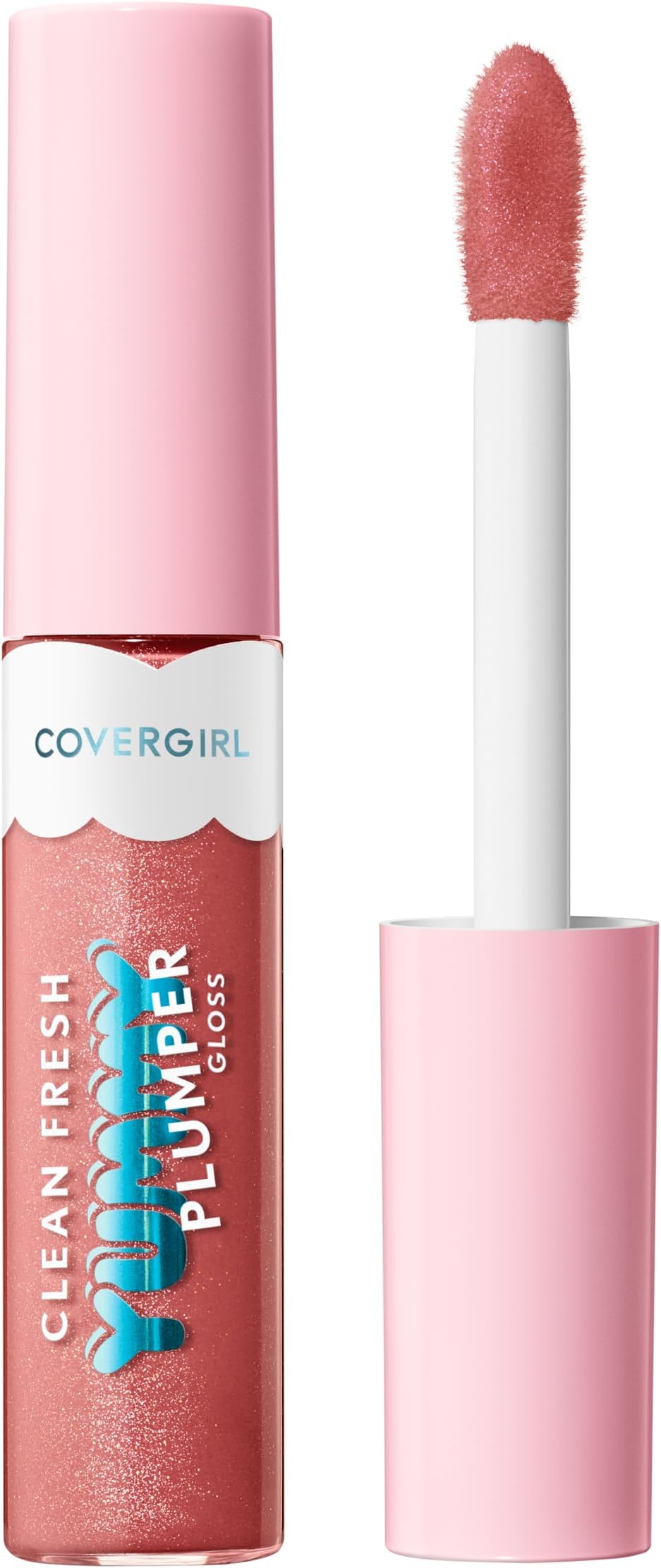 Covergirl Clean Fresh Yummy Plumper Lip Gloss, 700 Love At Frost Sight, Shiny, Vegan Formula, Easy to Apply, Minty Flavor, 0.33oz