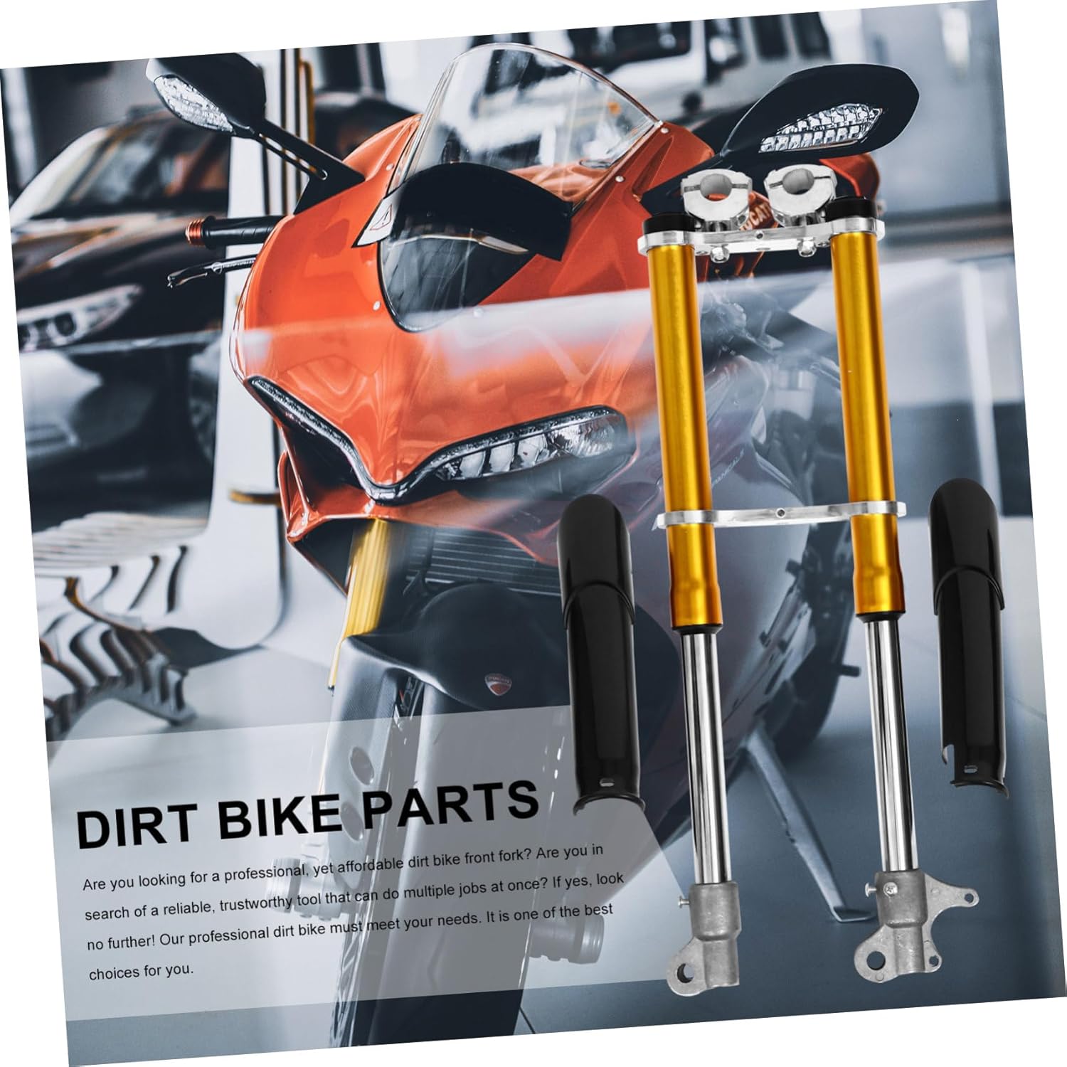 Cabilock Mini Dirt Bike Front Fork Shock Absorption Suspension for Off Road Motorcycles Durable and Easy to Install Dirt Bike Accessory Reliable Performance Upgrade