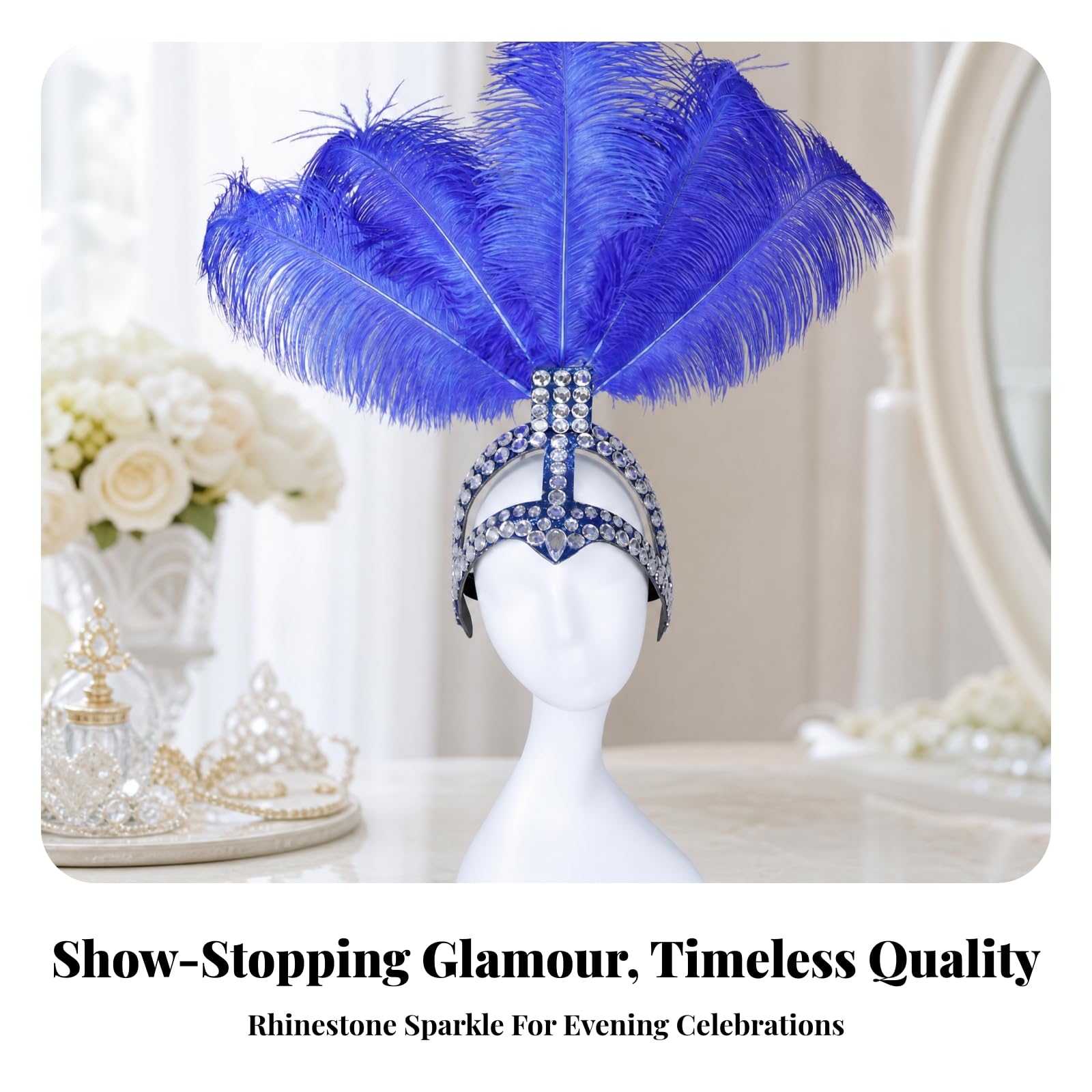 corativa a Mano Corona Plegable con Plumas table para Bodas, Real