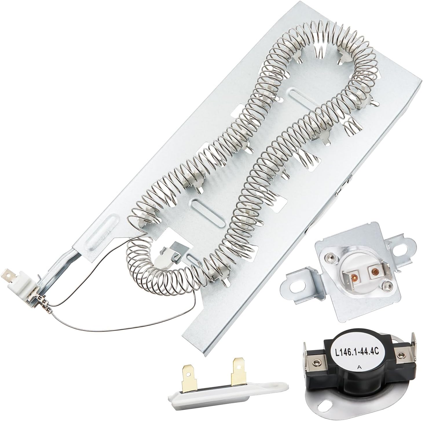 Dryer Heating Element Kit Fit for Maytag MED7230HW1 MED7230HW2 MED7230HW0 MED7230HC1 MED7230HC2 MED9800TQ0 MED9700SQ0 MED9600SQ0 MED8200FW2 MED8200FC2 MED8630HW0 MED8630HW2 MED8630HC1