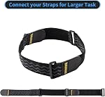 Trilancer Elastic Cinch Straps with Anti-Slip Strips, 30cm x 5 cm(8 Pack) Heavy Duty Multipurpose Hook Straps for Extension Cords, Cables, Ropes, Hoses, Bike, RV, Pant Garters
