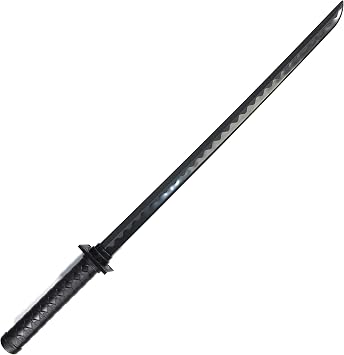 E-BOGU Black Polypropylene Ninja Ninjutsu Practice Sword 34.5"