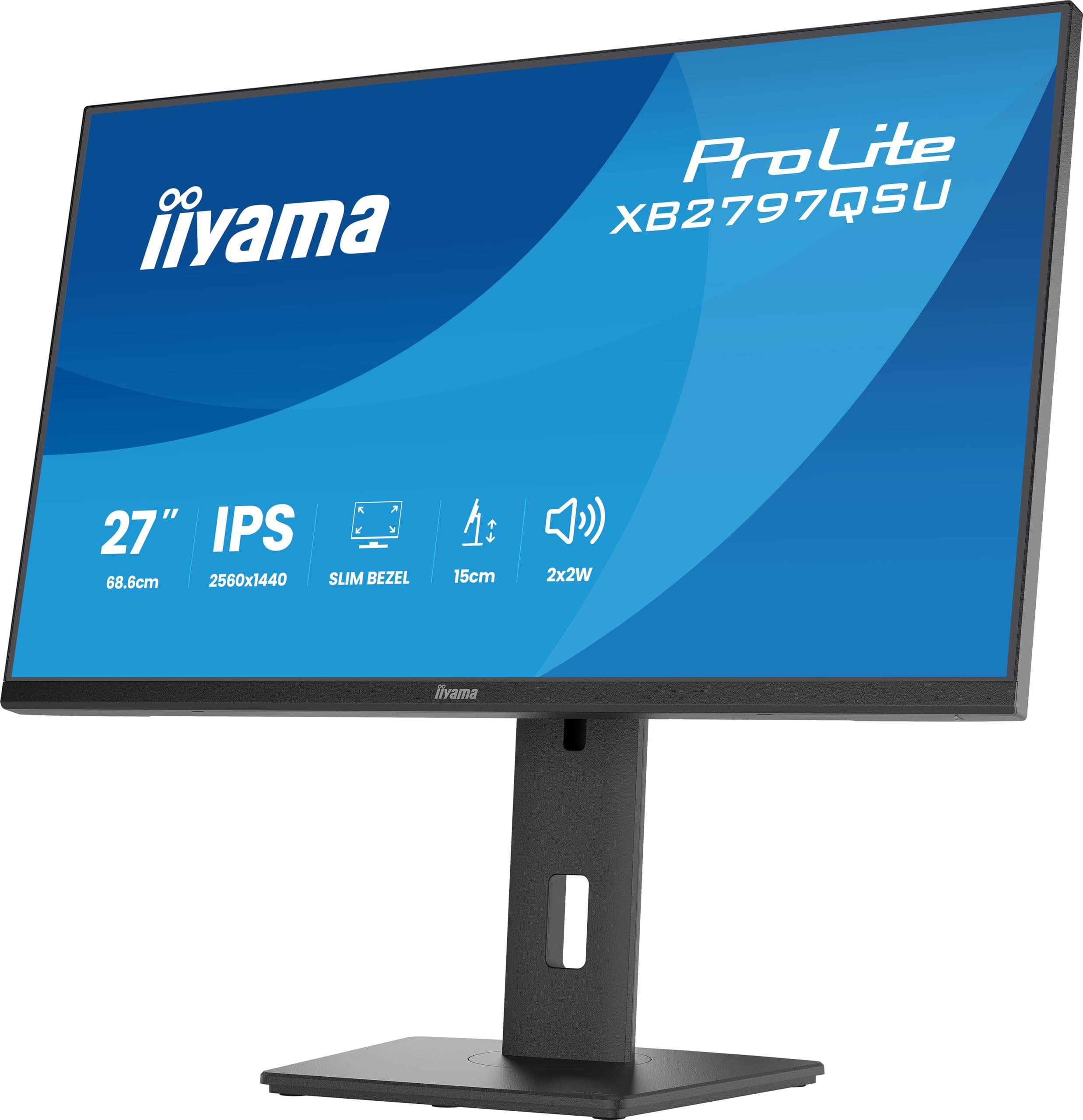 Iiyama Prolite Xb2797qsU-B1 Monitor Pc 68,6 Cm [27] 2560 X 1440 Pixel Quad Hd Led Nero (27 Prolite Xb2797qsU-B1 Monitor - 27 Black Ips Monitor Full H
