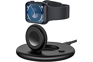 Foldable & Portable Apple Watch Series 5 Charger Stand with Fast Charging Cable