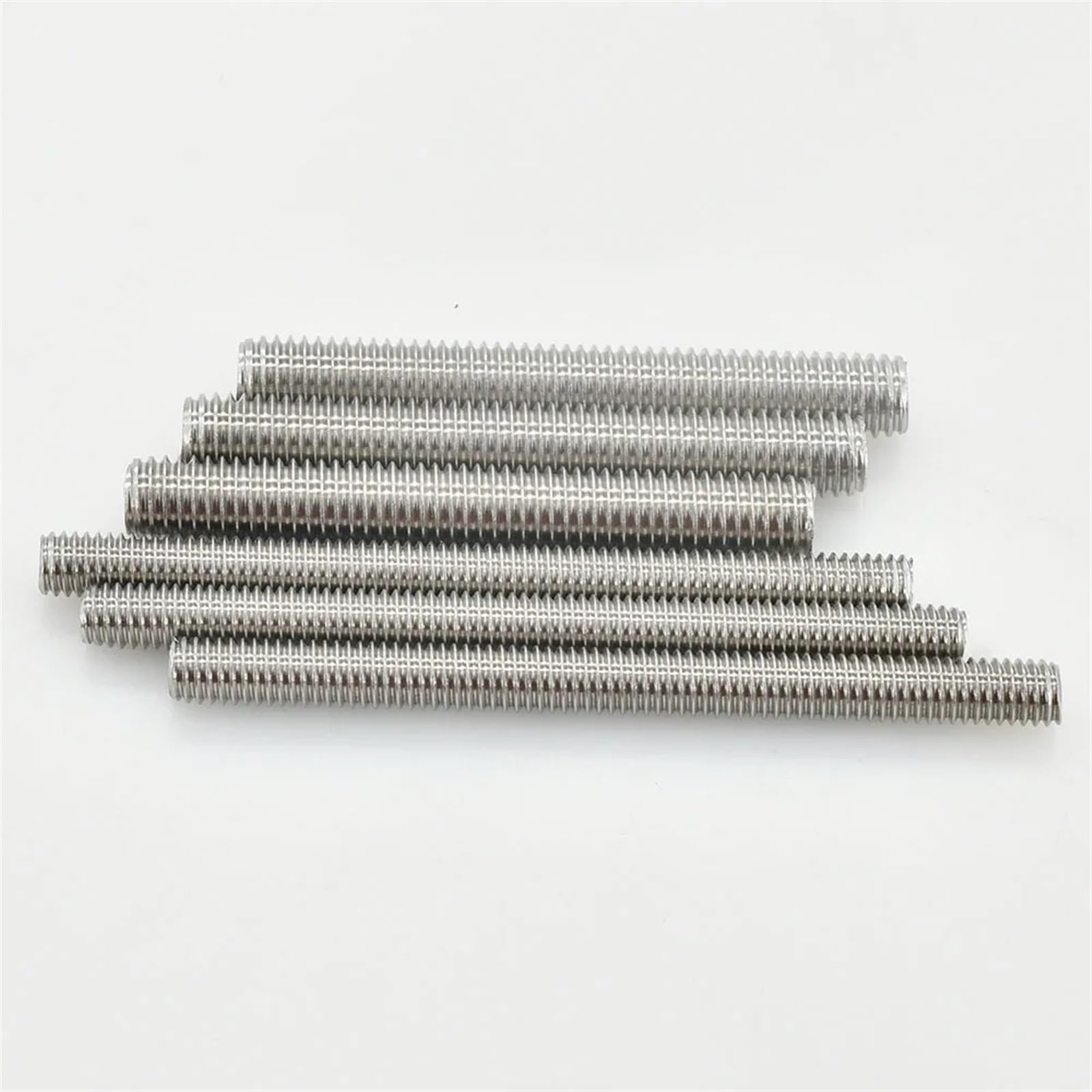 Gewindestange M3 M4 M5 M6 Vollgewindestange Vollmetrische Gewindestangen Schrauben 304 Edelstahl Bolzenbolzenlänge 20 mm 60 150 200 500(250mm (1Pcs),M4)