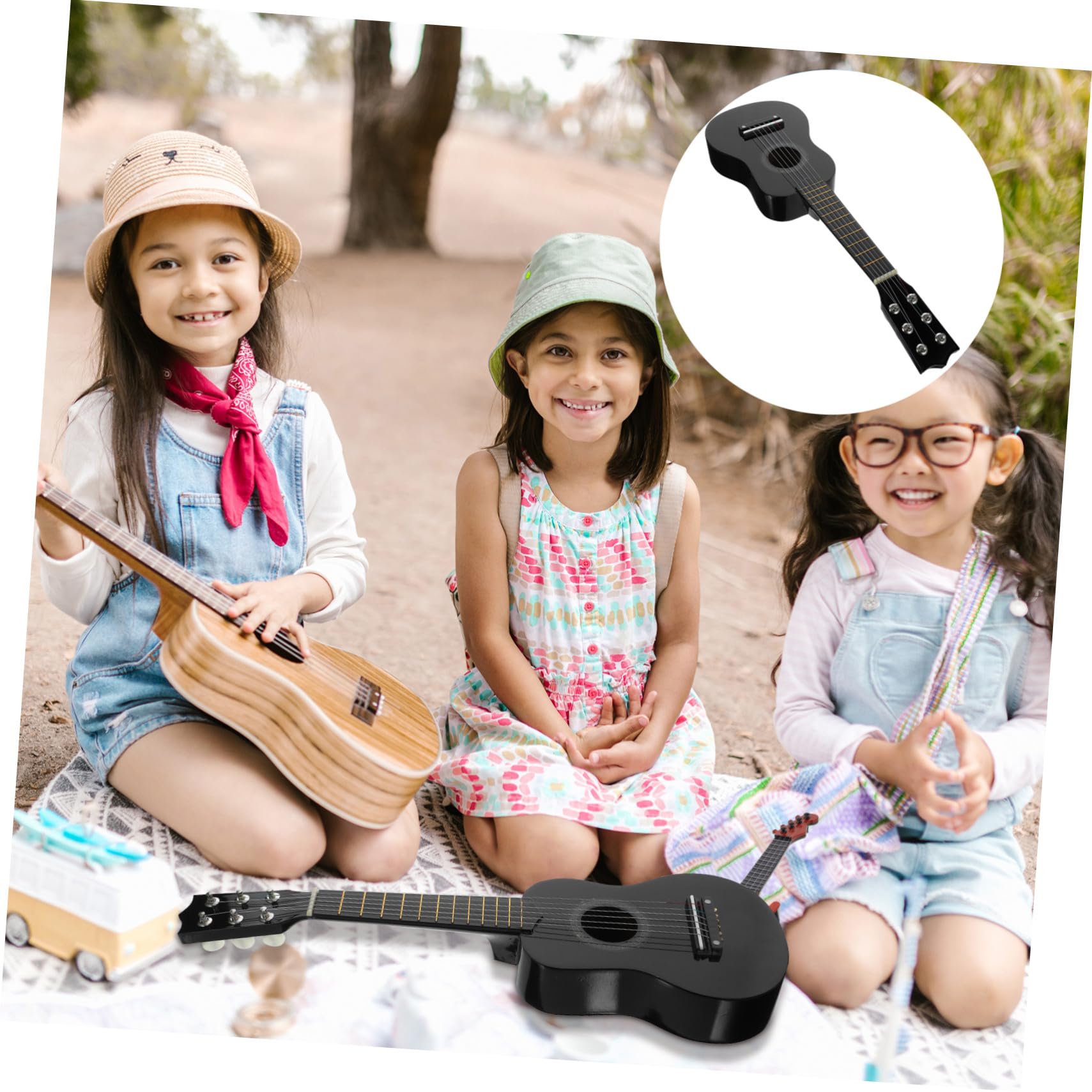Guitarra Infantil Juguete de Simulación 21 Pulgadas Negro