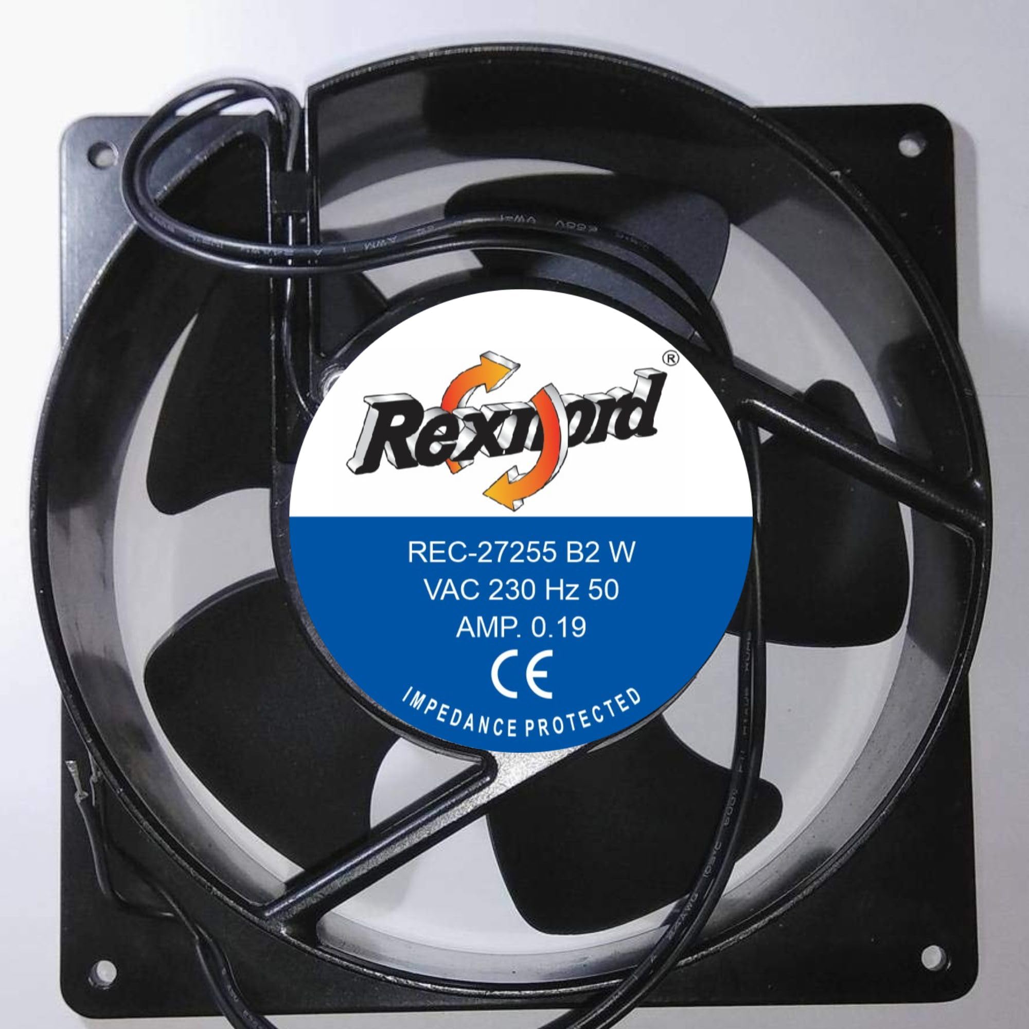 Lighting Hub REC-27255 B2 W Exhaust Fan 230V-50Hz 0.19A DC Brushless Air Cooling Fan 3000 RPM 172 * 172 * 55mm 2Wire-image-3
