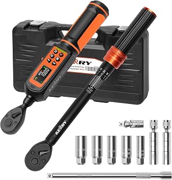 Kerry 1/4 Digital Torque Wrench & 3/8 Spark Plug Tool Kit