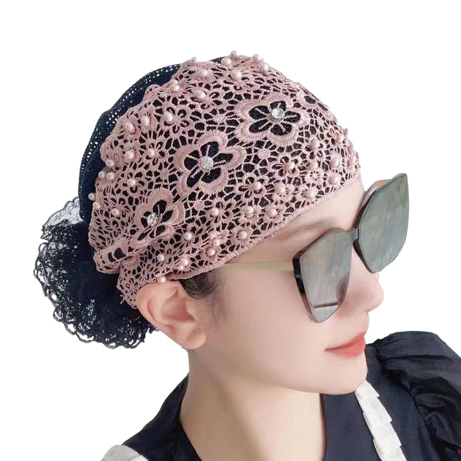 Fascia in pizzo, fasce in pizzo per le donne |Fascia floreale in perline