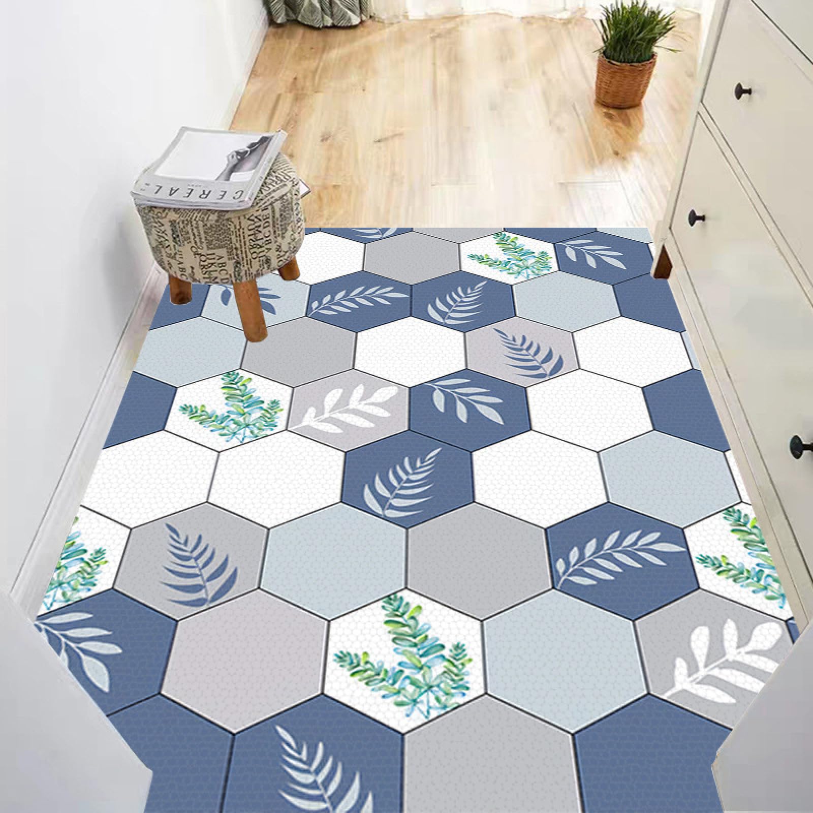 Alfombra de baño de tierra de diatomeas súper absorbente de secado rápido antideslizante de diatomita barro alfombra de baño, felpudo de oficina, cocina, comedor, sala de estar, pasillo, 120 x
