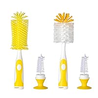 Vista 11 de Chemimoso Cepillo de Limpieza Multifuncional, Cepillo para Biberón, Limpiador de Cepillo para Botellas, Gira la Ventosa para Obtener los Pequeños