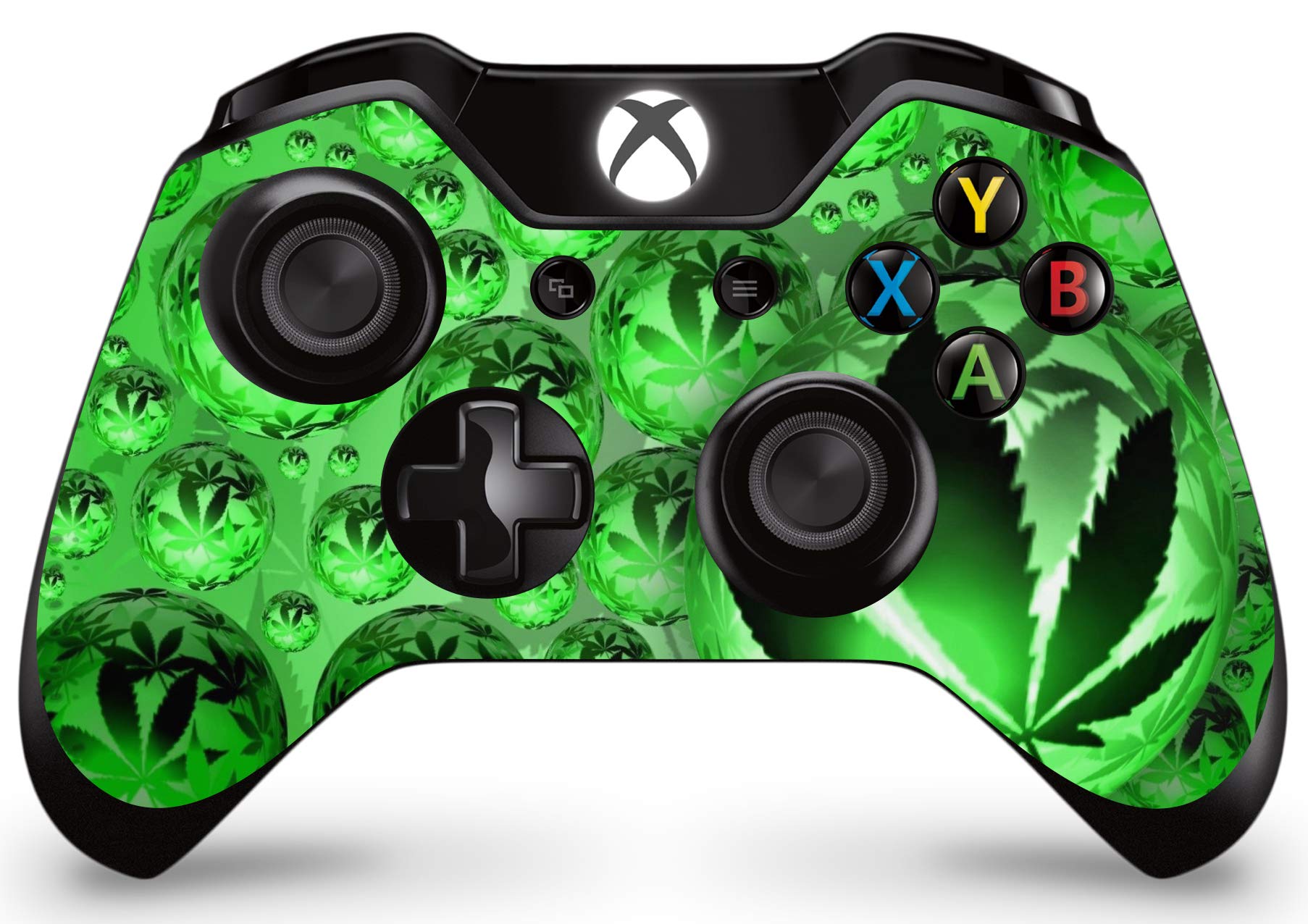 GNG WEED Console Skin Decal Sticker + 2 Controller Skins compatible with Xbox One & Kinect — view 4