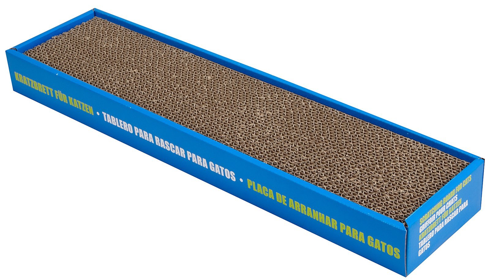 Catit Tektura do drapania dla kotów, deska do drapania z kartonu, z kocimiętką, wąska, 48 x 12,5 x 5,5 cm