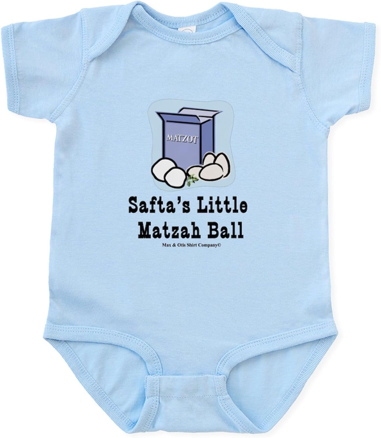 CafePress Safta's Little Matzah Ball Infant Bodysuit Cute Infant Bodysuit Baby Romper