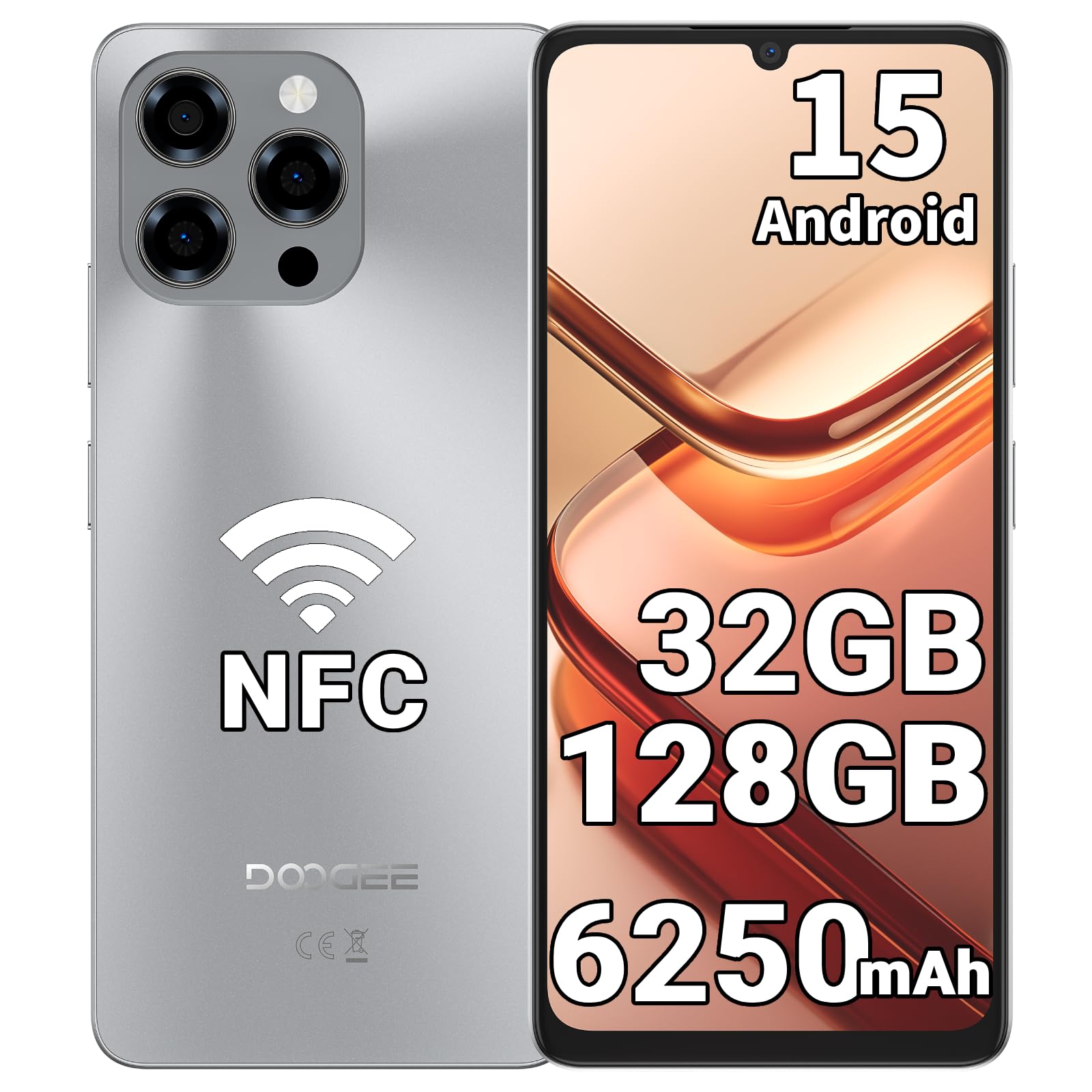 schermo táctil doogee note 58 6.75'' 16mp 4g 2tb