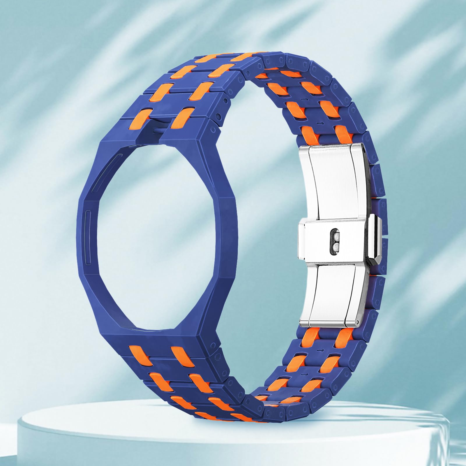 Zintegrowany pasek do zegarka wszystko w jednym, lekki pasek zastępczy z bio-ceramiki, pełne akcesorium ochronne zaprojektowane do zegarka Swatch X Royal Pop