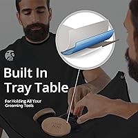 Vista 14 de BEARD KING Delantal con babero para barba, juego de afeitado para papá, como se vio en Shark Tank, atrapa el pelo de los hombres para afeitarse