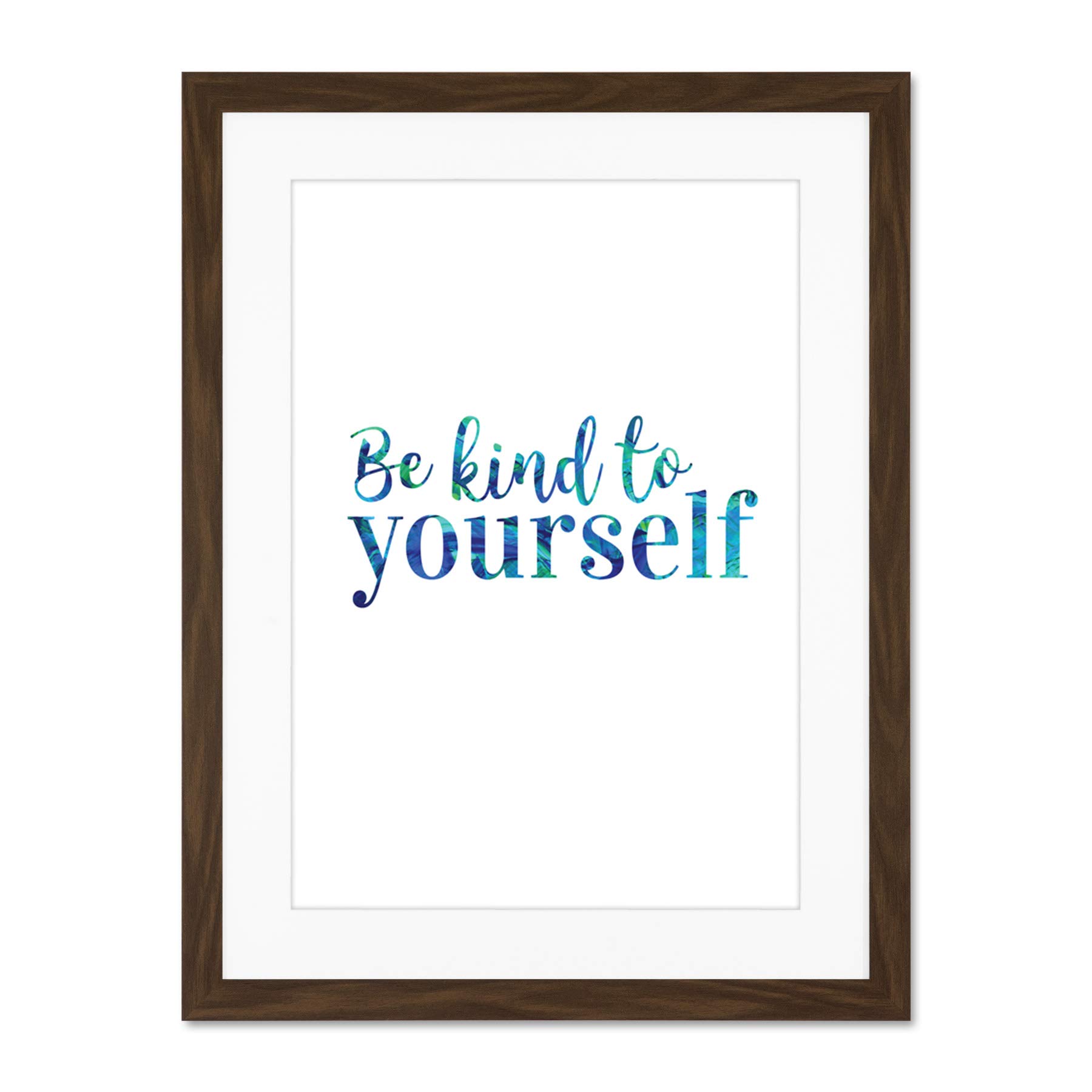 Be Kind Yourself Texture Large Art Print Poster Wall Decor 18x24 inch Supplied Ready To Hang With Included Mount Brackets