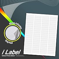 Vista 3 de 80UP 1.75" x 0.5" Return Address Labels for Laser & Inkjet Printers[100 Sheets,8000 Labels]