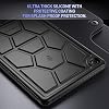 Funda Poetic TurtleSkin diseñada para Samsung Galaxy Tab A11 Plus + 11 Pulgadas 2025, funda de silicona resistente, robusta y a prueba de golpes para niños, con protección contra caídas, Negro 5