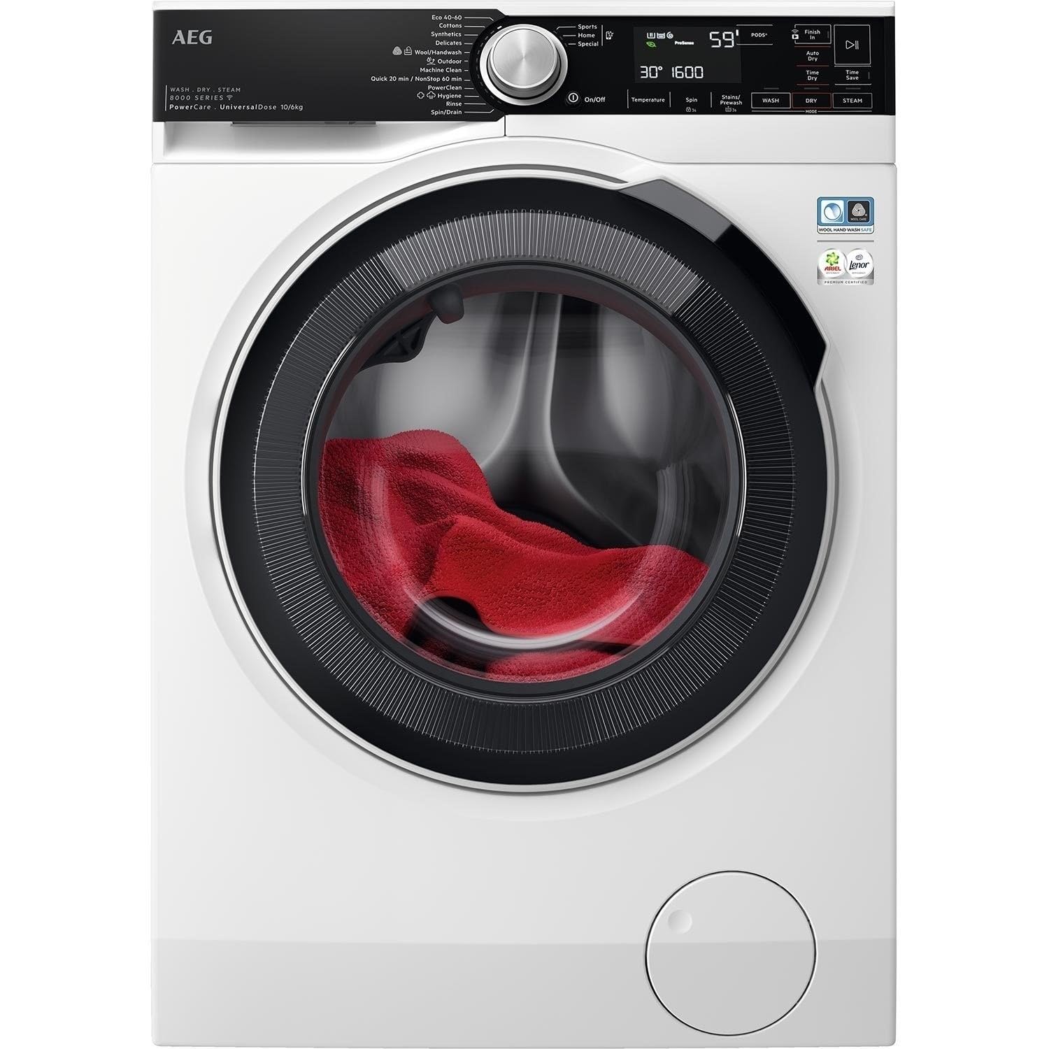 AEG Freestanding Washer Dryer 10kg Wash 6kg Dry 1600 RPM White
