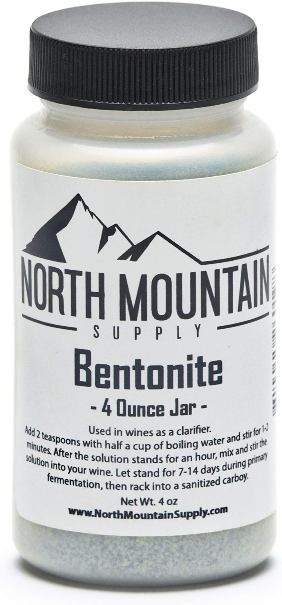 North Mountain Supply 食品グレードのベントナイト粘土 - 4オンスジャー