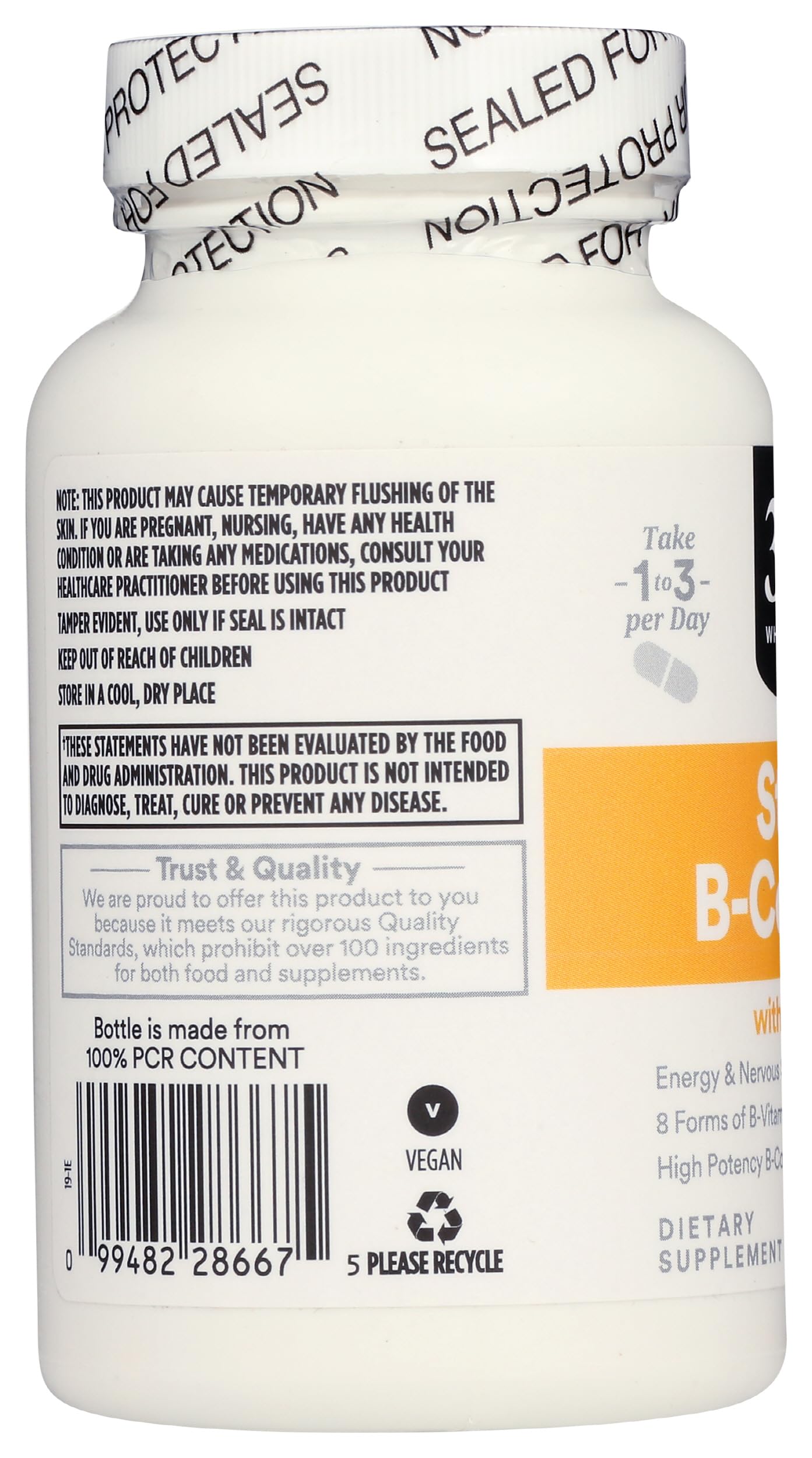 365 by Whole Foods Market, Vitamin B Stress Complex with Vitamin C, 90 Veg Capsules — Amazon image 6