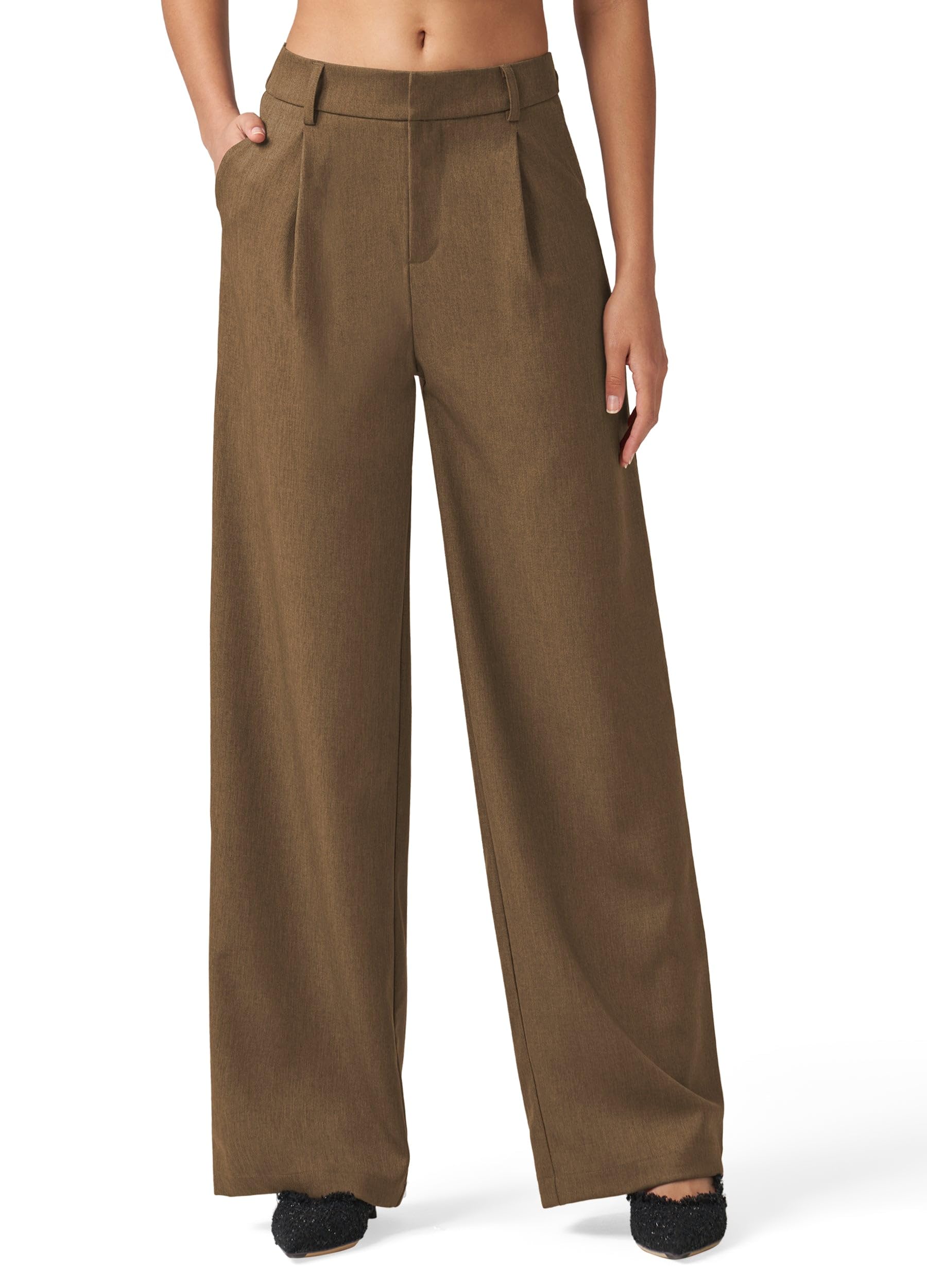 Willit Women's Work Pants Wide Leg Dress Pants High Waisted Casual Business Office Pants Slacks 29"/31"