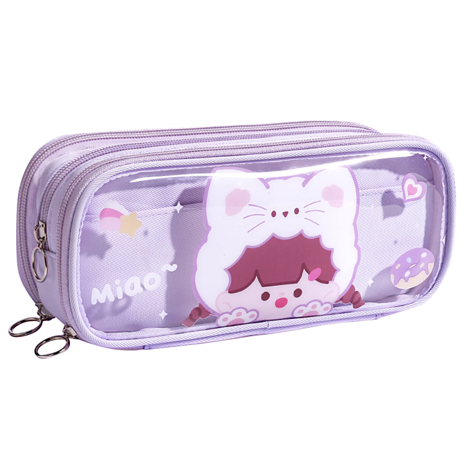 Amazon.co.jp: ペンケース 大容量 かわいい キャラクター ふでばこ