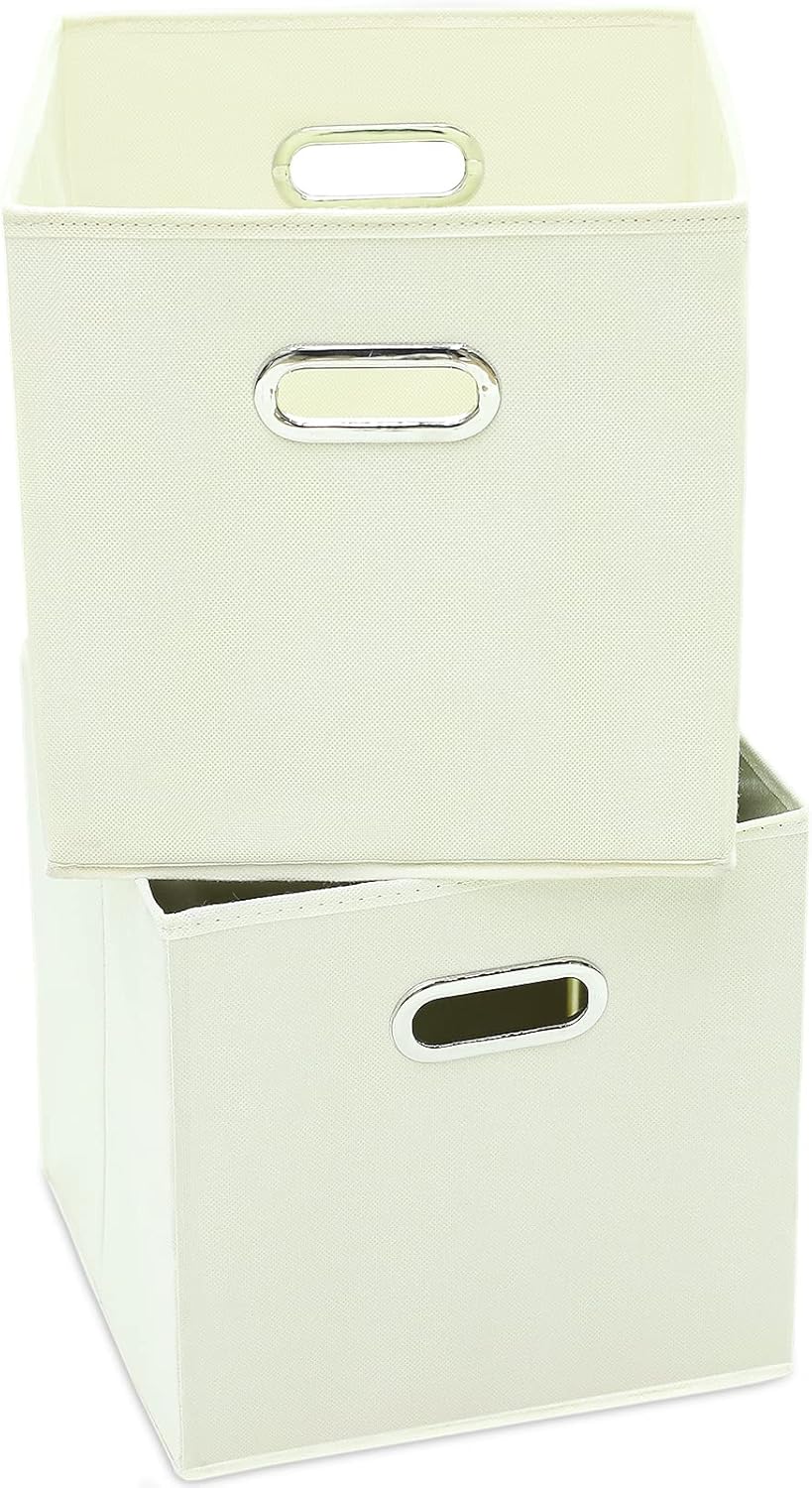 Yunkeeper 11 Inch Cube Storage Bins , Fabric Cubes