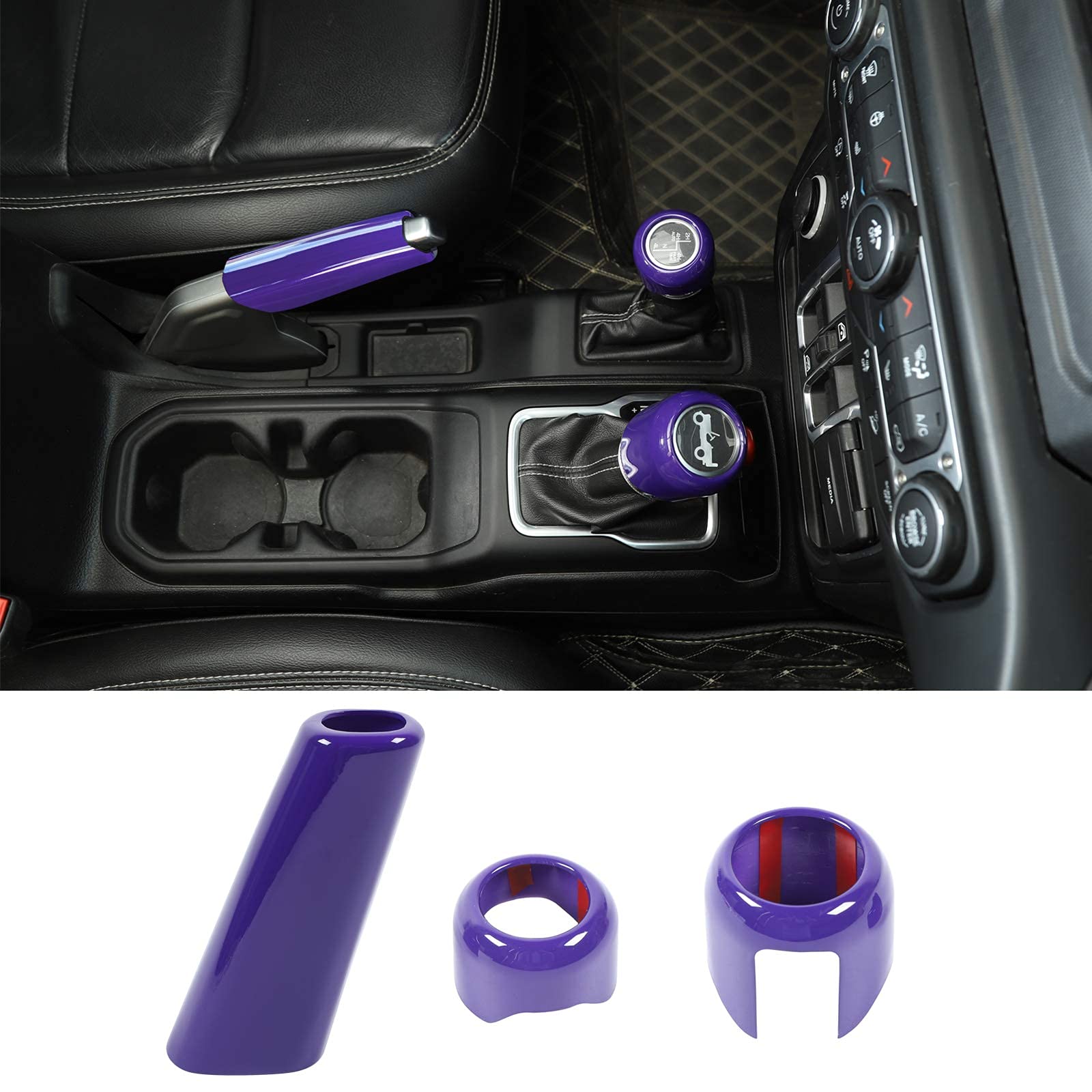 Buy JWWY for Jeep JL Center Console Handbrake Brake Gear Shift Shifter