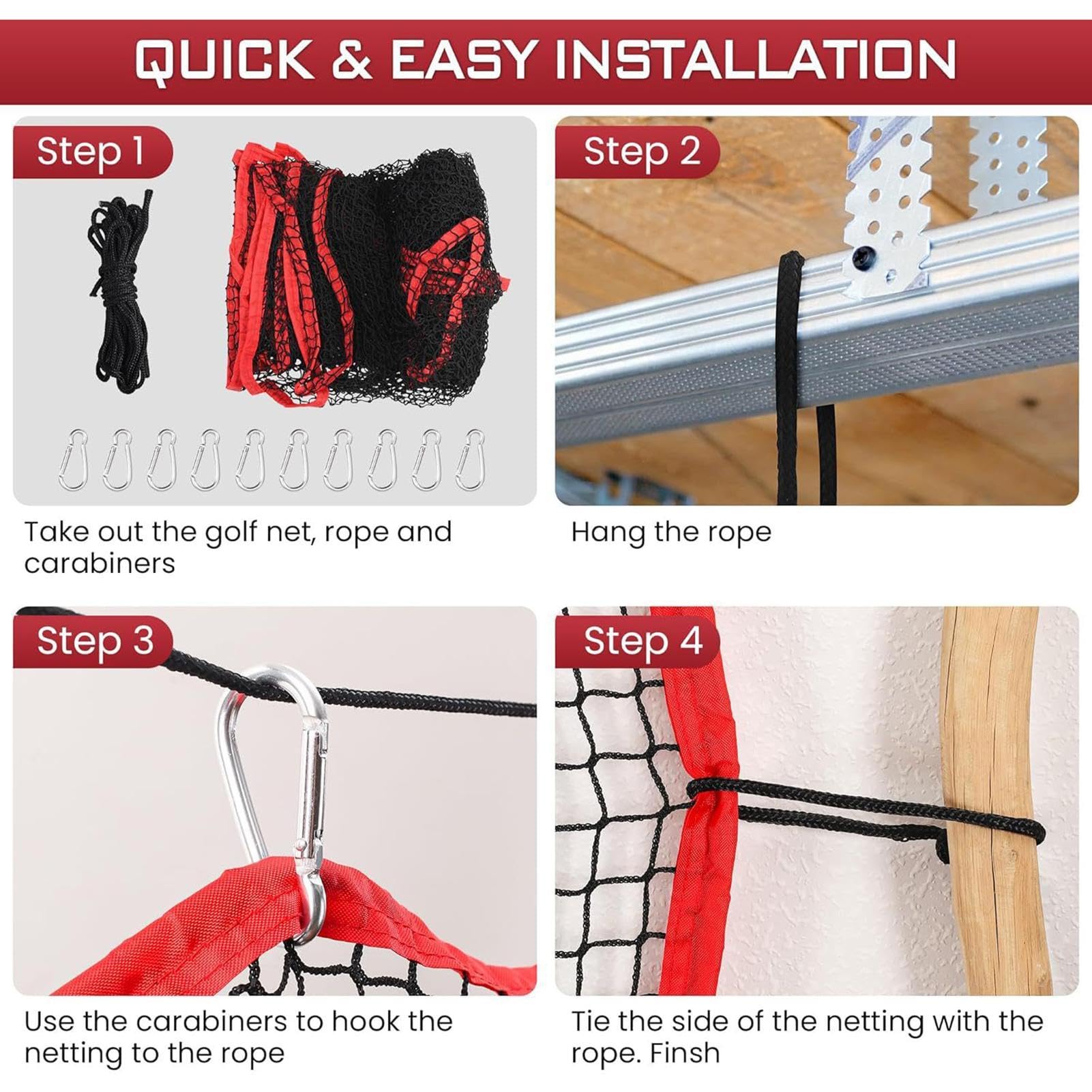 Red de bateo de béisbol, red de práctica de bateo resistente, red de bateo de béisbol plegable, red de rebote duradera para lanzar pelotas de patio, red de entrenamiento portátil para campo