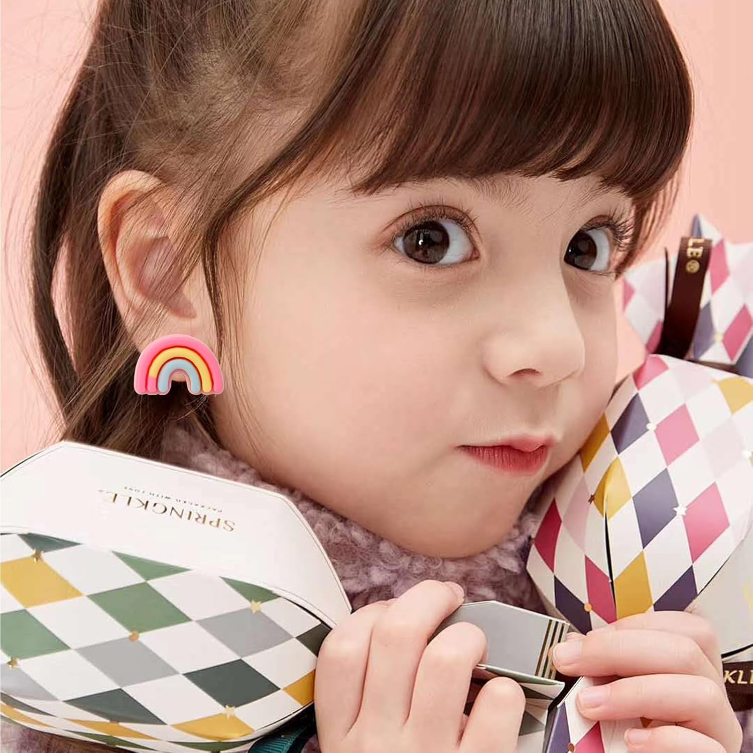 Kids Clip On Earrings for Girls 20/30/40 Pairs Hypoallergenic Clip on Earrings for Kids Cute Animal Earrings for Little Girls Jewelry Set Party Favor Gift - Image 7