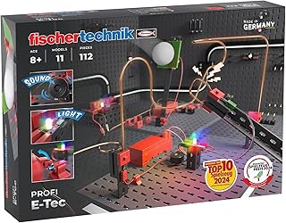 Sponsored You’re seeing this ad based on the product’s relevance to your search query.Learn more about this advertisement fischertechnik E-Tec 571905 – Electric Construction Kit for Children, Experiment Box with 11 Models, from 8 Years, Black