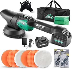 BATOCA S2 Cordless Car Buffer Polisher for Car Detailing with 1pc 5.0Ah ...