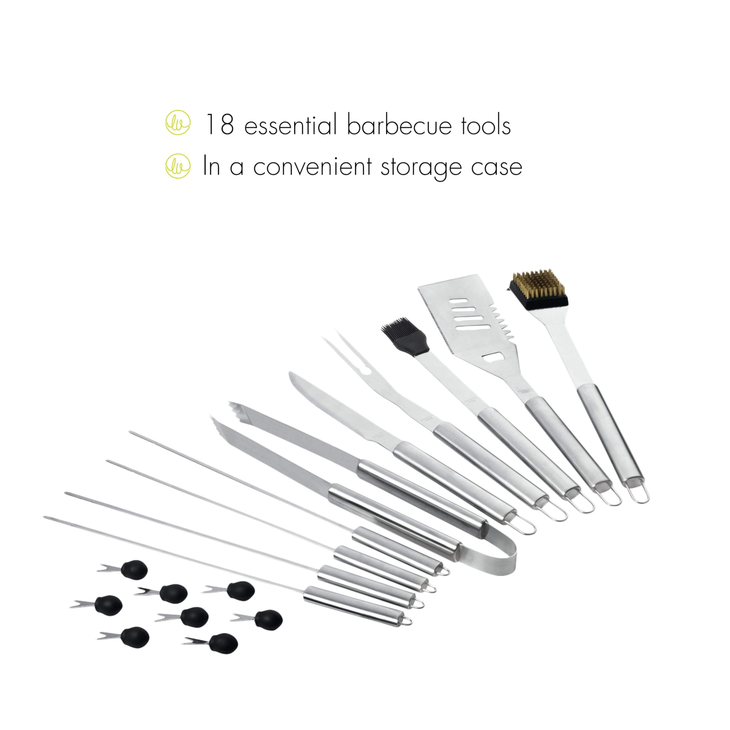 Leopold Vienna - Set utensili da barbecue 18 pezzi in valigetta - accessori barbecue