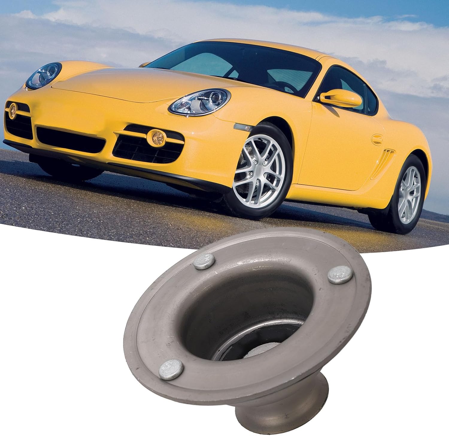 Brilluxa Rear Shock Mount, Strut Top Mount, Compatible with Cayman 2006-2012, Metal Vibration Noise Reduction Replacement 98733305900
