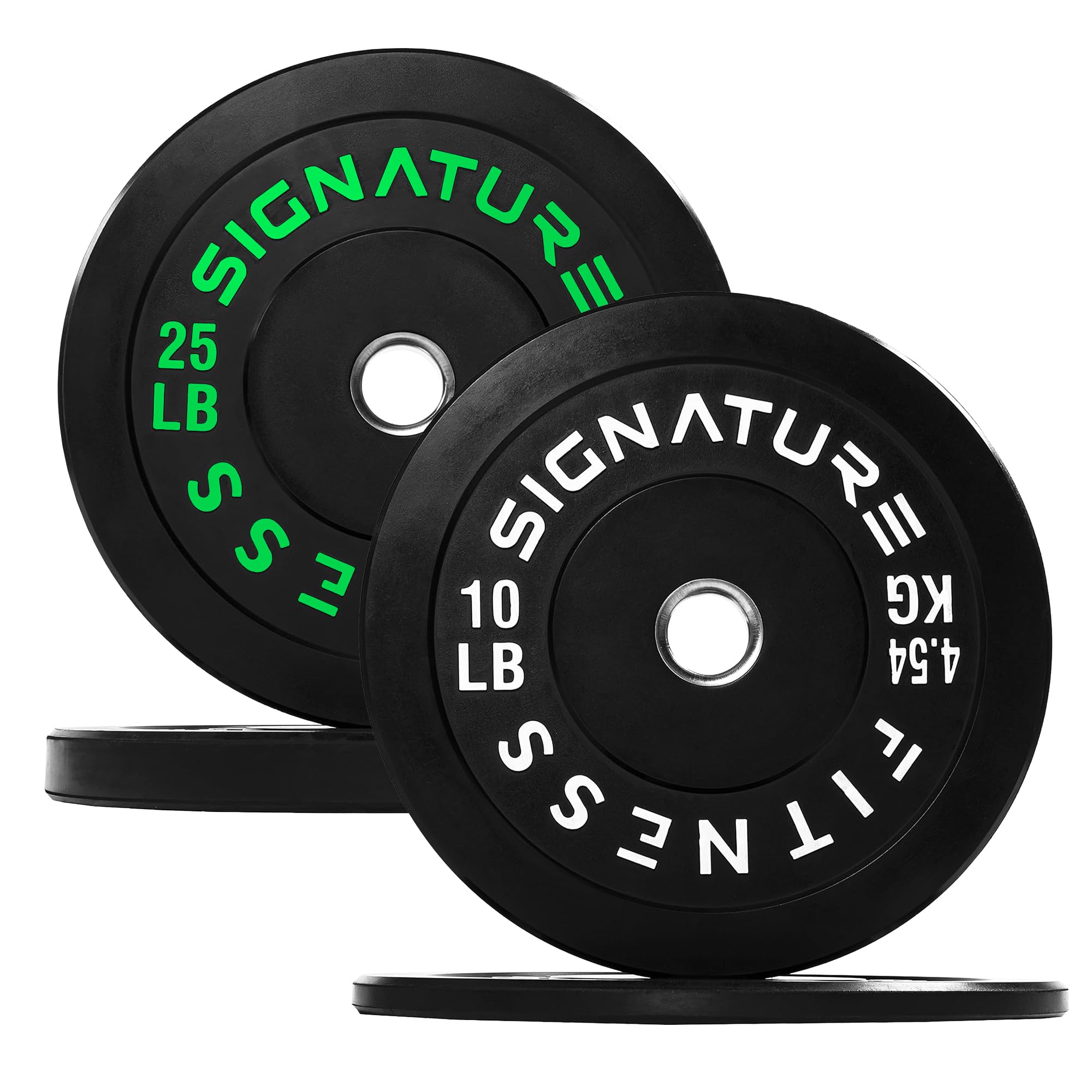 Fitvids Olympic Bumper Plates Set, 2" Weight Plates for Strength Training & Weightlifting, Paris or Set or Set with Barbell, Multiple Options