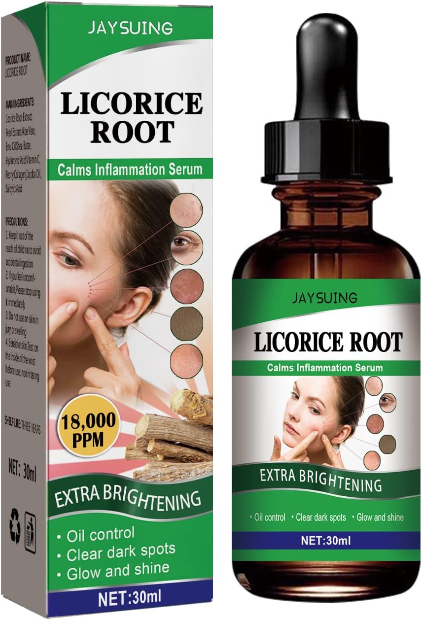 Rongchuang Pore Shrinking Facial Essence, Facial Licorice Essence Soothes Facial Moisturizing Essence Brightens Skin For Face Remove Acne Marks Shrink Pores, Acne Scars And Dark Spots
