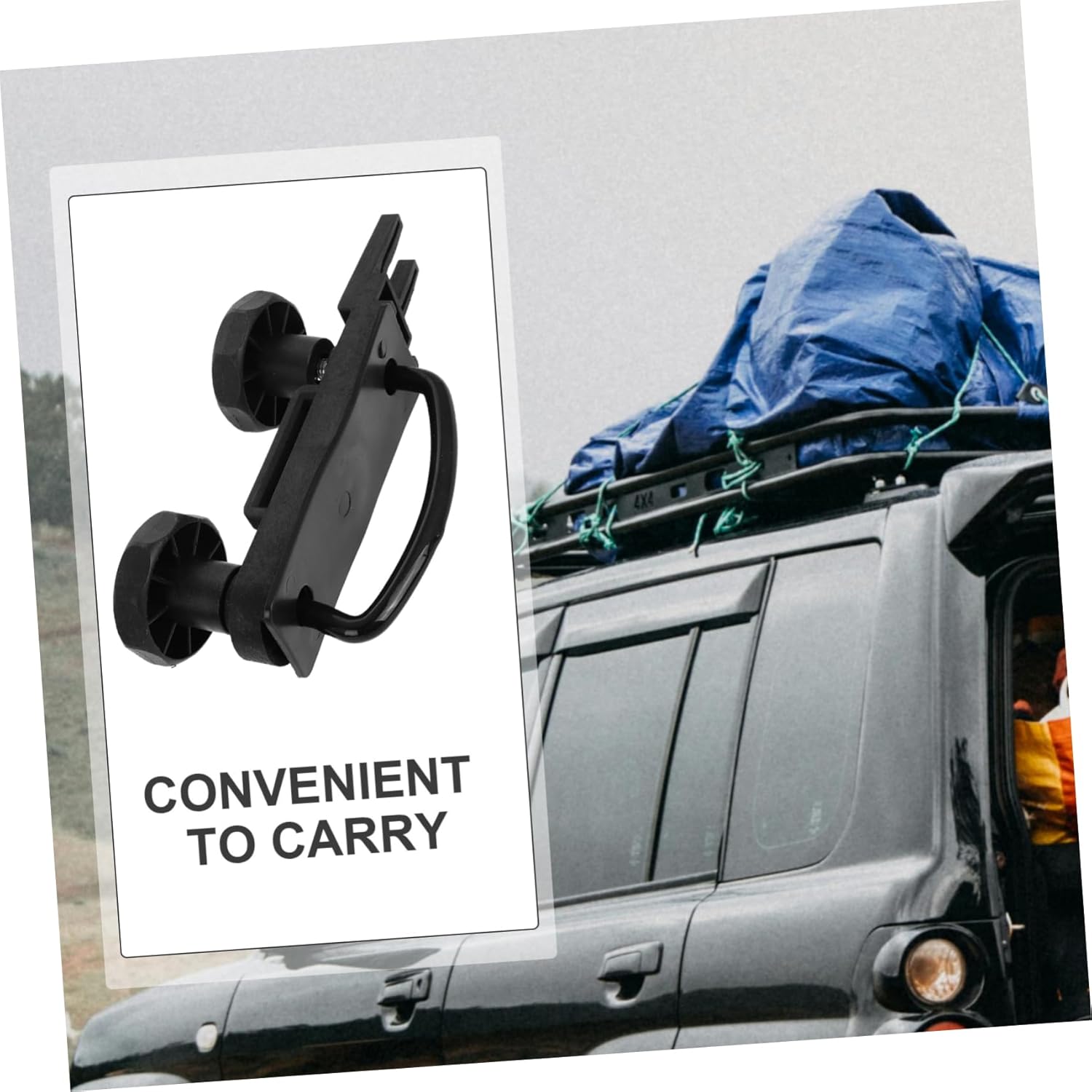 Alipis Roof Rack Cargo Carrier Accessory Kit u Bolt Clamps for Roof Box Mounting Car Mounting Bracket Hardware Sturdy Metal Components Quick and Easy Installation