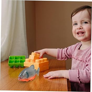 Amazon.co.jp: QUMIIRITY プラスチック製ピラニア模型 立体川魚